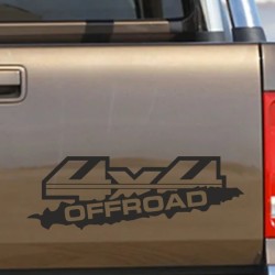 Aufkleber Auto Offroad 4x4 Safari Gelände Allrad Landschaft Hirsch Bär Off Road Safari Berge Krokodil extreme Pick Up