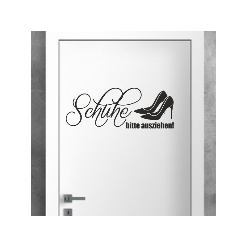 Wandaufkleber Wandtattoo Schuhe Shoe´s Pumps Stiefel Chucks High Heel´s Turnschuhe Sandalen Over-Knee´s Schnürrschuhe Stieflette