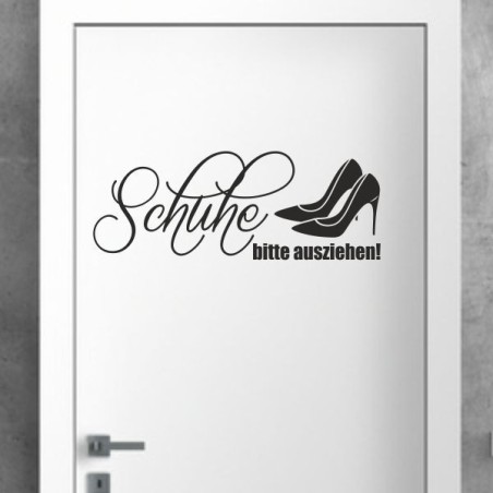 Wandaufkleber Wandtattoo Schuhe Shoe´s Pumps Stiefel Chucks High Heel´s Turnschuhe Sandalen Over-Knee´s Schnürrschuhe Stieflette