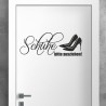 Wandaufkleber Wandtattoo Schuhe Shoe´s Pumps Stiefel Chucks High Heel´s Turnschuhe Sandalen Over-Knee´s Schnürrschuhe Stieflette