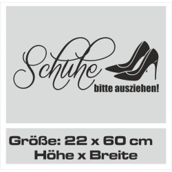 Wandaufkleber Wandtattoo Schuhe Shoe´s Pumps Stiefel Chucks High Heel´s Turnschuhe Sandalen Over-Knee´s Schnürrschuhe Stieflette