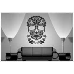 Wohnzimmer Mexican Sugar Skull Totenkopf Aufkleber Dekor Wandtattoo Wandaufkleber