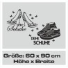 Wandaufkleber Wandtattoo Schuhe Shoe´s Pumps Stiefel Chucks High Heel´s Turnschuhe Sandalen Over-Knee´s Schnürrschuhe Stieflette