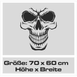 Wandaufkleber Wandtattoo Totenkopf Skull Schädel Bones Farbklecks Farbe Krone König DJ Sound Punisher Rabe Krähe Tod Death Fun