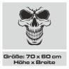 Wandaufkleber Wandtattoo Totenkopf Skull Schädel Bones Farbklecks Farbe Krone König DJ Sound Punisher Rabe Krähe Tod Death Fun