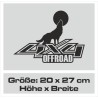 Aufkleber Auto Offroad 4x4 Safari Gelände Allrad Landschaft Hirsch Bär Off Road Safari Berge Krokodil extreme Pick Up