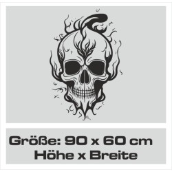 Wandaufkleber Wandtattoo Totenkopf Skull Schädel Bones Farbklecks Farbe Krone König DJ Sound Punisher Rabe Krähe Tod Death Fun