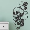 Wandaufkleber Wandtattoo Totenkopf Skull Schädel Bones Farbklecks Farbe Krone König DJ Sound Punisher Rabe Krähe Tod Death Fun