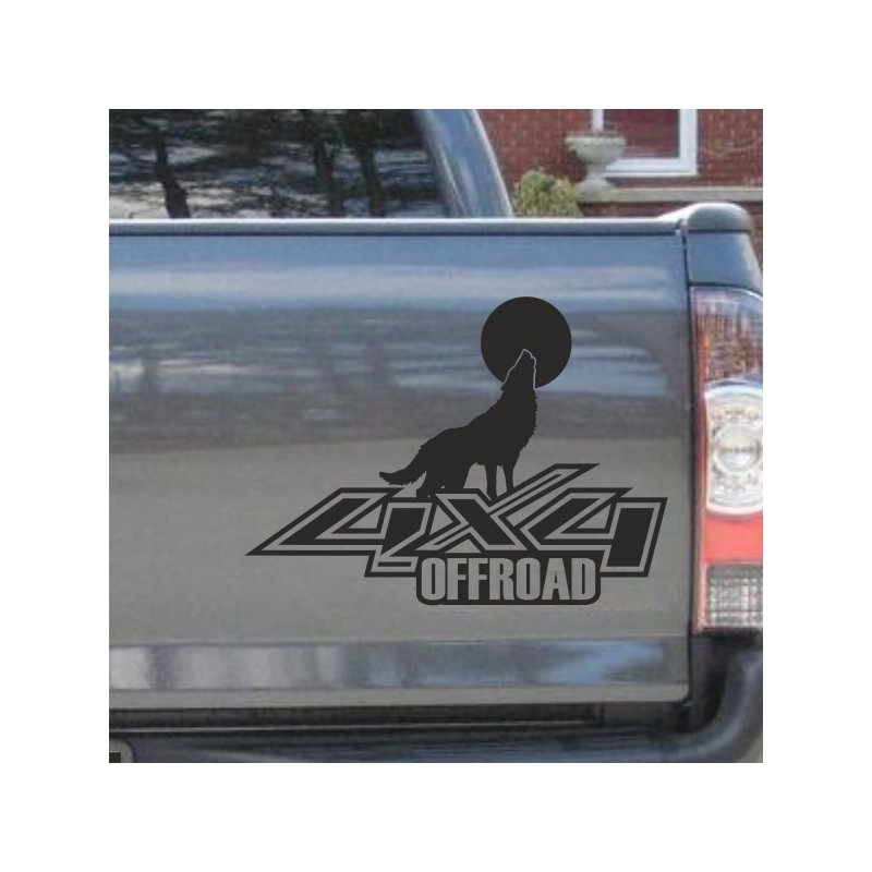 Aufkleber Auto Offroad 4x4 Safari Gelände Allrad Landschaft Hirsch Bär Off Road Safari Berge Krokodil extreme Pick Up