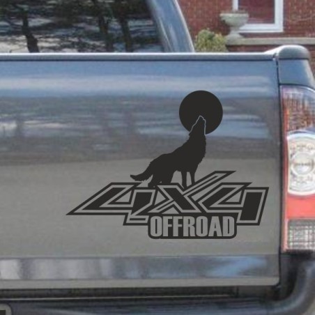 Aufkleber Auto Offroad 4x4 Safari Gelände Allrad Landschaft Hirsch Bär Off Road Safari Berge Krokodil extreme Pick Up