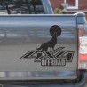 Aufkleber Auto Offroad 4x4 Safari Gelände Allrad Landschaft Hirsch Bär Off Road Safari Berge Krokodil extreme Pick Up