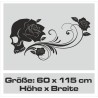 Wandaufkleber Totenkopf Skull Rabe Krähe Schwarzer Vogel Spiel Aufkleber Wand 05