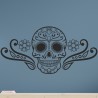 Wandaufkleber Wandtattoo Totenkopf Skull Schädel Bones Farbklecks Farbe Krone König DJ Sound Punisher Rabe Krähe Tod Death Fun