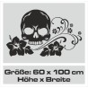 Wandaufkleber Wandtattoo Totenkopf Skull Schädel Bones Farbklecks Farbe Krone König DJ Sound Punisher Rabe Krähe Tod Death Fun