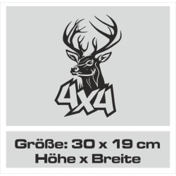Aufkleber Auto Offroad 4x4 Safari Gelände Allrad Landschaft Hirsch Bär Off Road Safari Berge Krokodil extreme Pick Up