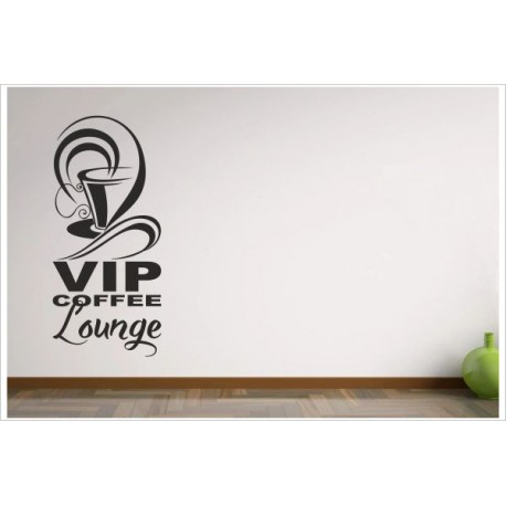 Küche Esszimmer VIP Coffee Lounge Tasse Kaffee Dekor Aufkleber Dekor Wandtattoo Wandaufkleber