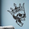 Wandaufkleber Wandtattoo Totenkopf Skull Schädel Bones Farbklecks Farbe Krone König DJ Sound Punisher Rabe Krähe Tod Death Fun