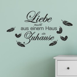 Wandaufkleber Wandtattoo Aufkleber Wand Herzlich Willkommen Schriftzug Tattoo Sprachen Herz Dekor Welcome Zuhause Home Sweet