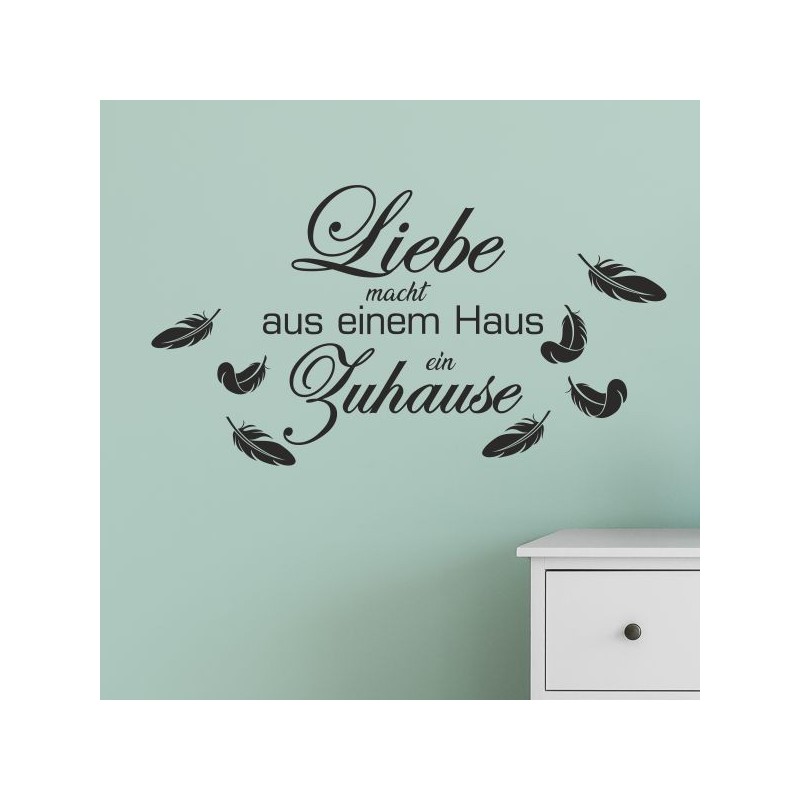 Wandaufkleber Wandtattoo Aufkleber Wand Herzlich Willkommen Schriftzug Tattoo Sprachen Herz Dekor Welcome Zuhause Home Sweet