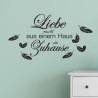 Wandaufkleber Wandtattoo Aufkleber Wand Herzlich Willkommen Schriftzug Tattoo Sprachen Herz Dekor Welcome Zuhause Home Sweet