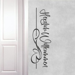 Wandaufkleber Wandtattoo Aufkleber Wand Herzlich Willkommen Schriftzug Tattoo Sprachen Herz Dekor Welcome Zuhause Home Sweet