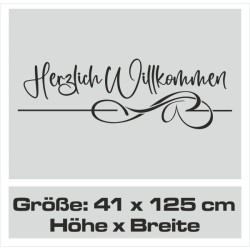Wandaufkleber Wandtattoo Aufkleber Wand Herzlich Willkommen Schriftzug Tattoo Sprachen Herz Dekor Welcome Zuhause Home Sweet
