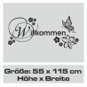 Wandaufkleber Wandtattoo Aufkleber Wand Herzlich Willkommen Schriftzug Tattoo Sprachen Herz Dekor Welcome Zuhause Home Sweet