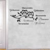 Wandaufkleber Wandtattoo Aufkleber Wand Herzlich Willkommen Schriftzug Tattoo Sprachen Herz Dekor Welcome Zuhause Home Sweet