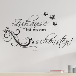 Wandaufkleber Wandtattoo Aufkleber Wand Herzlich Willkommen Schriftzug Tattoo Sprachen Herz Dekor Welcome Zuhause Home Sweet