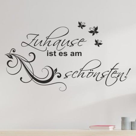 Wandaufkleber Wandtattoo Aufkleber Wand Herzlich Willkommen Schriftzug Tattoo Sprachen Herz Dekor Welcome Zuhause Home Sweet