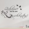 Wandaufkleber Wandtattoo Aufkleber Wand Herzlich Willkommen Schriftzug Tattoo Sprachen Herz Dekor Welcome Zuhause Home Sweet