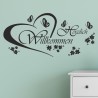 Wandaufkleber Wandtattoo Aufkleber Wand Herzlich Willkommen Schriftzug Tattoo Sprachen Herz Dekor Welcome Zuhause Home Sweet