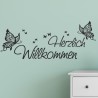 Wandaufkleber Wandtattoo Aufkleber Wand Herzlich Willkommen Schriftzug Tattoo Sprachen Herz Dekor Welcome Zuhause Home Sweet