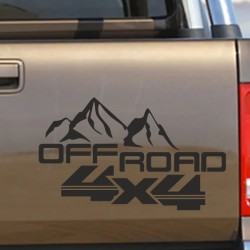 Aufkleber Auto Offroad 4x4 Safari Gelände Allrad Landschaft Hirsch Bär Off Road Safari Berge Krokodil extreme Pick Up