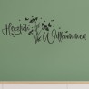Wandaufkleber Wandtattoo Aufkleber Wand Herzlich Willkommen Schriftzug Tattoo Sprachen Herz Dekor Welcome Zuhause Home Sweet