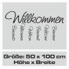 Wandaufkleber Wandtattoo Aufkleber Wand Herzlich Willkommen Schriftzug Tattoo Sprachen Herz Dekor Welcome Zuhause Home Sweet