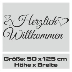Wandaufkleber Wandtattoo Aufkleber Wand Herzlich Willkommen Schriftzug Tattoo Sprachen Herz Dekor Welcome Zuhause Home Sweet