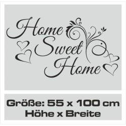 Wandaufkleber Wandtattoo Aufkleber Wand Herzlich Willkommen Schriftzug Tattoo Sprachen Herz Dekor Welcome Zuhause Home Sweet
