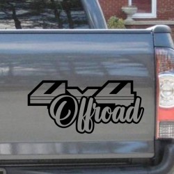 Aufkleber Auto Offroad 4x4 Safari Gelände Allrad Landschaft Hirsch Bär Off Road Safari Berge Krokodil extreme Pick Up