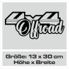 Aufkleber Auto Offroad 4x4 Safari Gelände Allrad Landschaft Hirsch Bär Off Road Safari Berge Krokodil extreme Pick Up