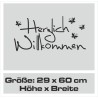 Wandaufkleber Wandtattoo Aufkleber Wand Herzlich Willkommen Schriftzug Tattoo Sprachen Herz Dekor Welcome Zuhause Home Sweet