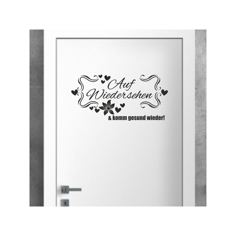 Wandaufkleber Wandtattoo Aufkleber Wand Herzlich Willkommen Schriftzug Tattoo Sprachen Herz Dekor Welcome Zuhause Home Sweet