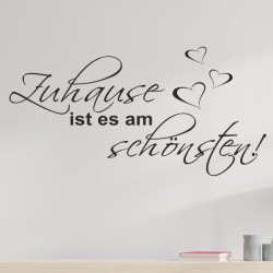 Wandaufkleber Wandtattoo Aufkleber Wand Herzlich Willkommen Schriftzug Tattoo Sprachen Herz Dekor Welcome Zuhause Home Sweet