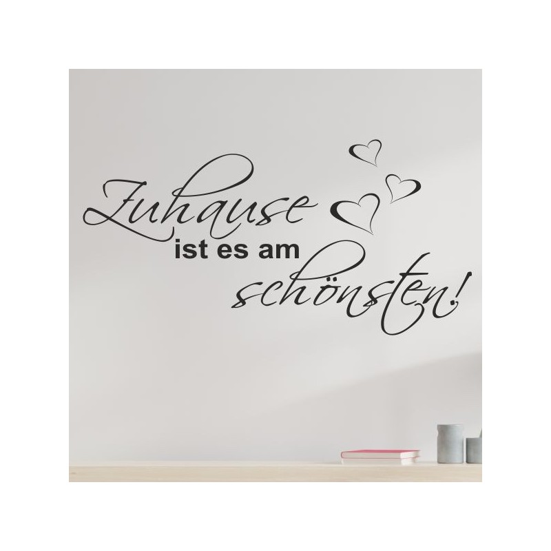 Wandaufkleber Wandtattoo Aufkleber Wand Herzlich Willkommen Schriftzug Tattoo Sprachen Herz Dekor Welcome Zuhause Home Sweet