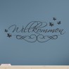 Wandaufkleber Wandtattoo Aufkleber Wand Herzlich Willkommen Schriftzug Tattoo Sprachen Herz Dekor Welcome Zuhause Home Sweet