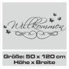 Wandaufkleber Wandtattoo Aufkleber Wand Herzlich Willkommen Schriftzug Tattoo Sprachen Herz Dekor Welcome Zuhause Home Sweet