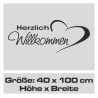 Wandaufkleber Wandtattoo Aufkleber Wand Herzlich Willkommen Schriftzug Tattoo Sprachen Herz Dekor Welcome Zuhause Home Sweet