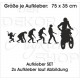 Offroad Motive Aufkleber SET 4x4 Safari Gelände Evolution Motorrad Cross Fahrer