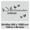 Wandaufkleber Wandtattoo Aufkleber Wand Herzlich Willkommen Schriftzug Tattoo Sprachen Herz Dekor Welcome Zuhause Home Sweet