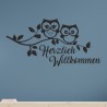 Wandaufkleber Wandtattoo Aufkleber Wand Herzlich Willkommen Schriftzug Tattoo Sprachen Herz Dekor Welcome Zuhause Home Sweet